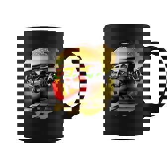 ハンバーガー 演奏 ギター ギタリスト ファニー ファーストフード ハンバーガー コーヒーマグ - Kawaiitshirt