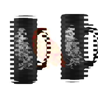 ハート柄の奇抜なパッチワークフクロウ コーヒーマグ - Kawaiitshirt