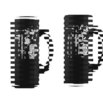 バイキング 戦士装備 剣 兜 斧 角 ヴァルハラ コーヒーマグ - Kawaiitshirt