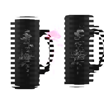 バラ 花 イラスト グラフィック 抽象 ピクセルアート バラ コーヒーマグ - Kawaiitshirt