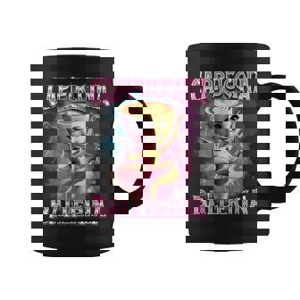 バレリーナ カプチーナ Ai ジェネラーレ カラッテレ イタリアーノ ブレイン ロート コーヒーマグ - Kawaiitshirt