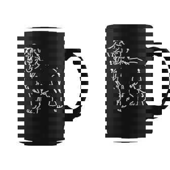 バーニーズマウンテンドッグ ミニマリストバッジ パッチラインアート コーヒーマグ - Kawaiitshirt