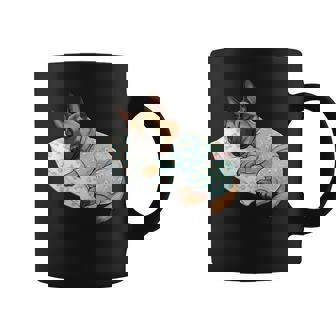 パジャマで寝ているかわいいベルギーのマリノア犬就寝アート 長袖tシャツ コーヒーマグ - Kawaiitshirt