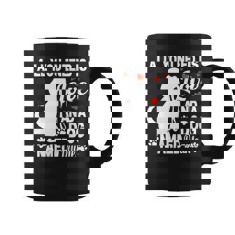 パーソナライズドドッグネームダンテかわいい犬ペット愛好家 長袖tシャツ コーヒーマグ - Kawaiitshirt