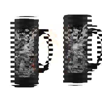 ヒップホップ Y2k ヴィンテージ ヒップスター エッジの効いたアーバン ストリートウェア エンジェル 長袖tシャツ コーヒーマグ - Kawaiitshirt