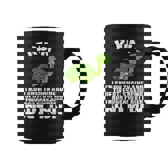 ピーナッツバターで亀よりもゆっくり走る コーヒーマグ - Kawaiitshirt