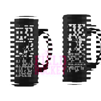 フィールドホッケー ライブ ラブ フィールドホッケー コーヒーマグ - Kawaiitshirt