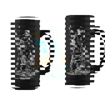 フェレット 自然 絵画 動物 モチーフ アートワーク フェレット コーヒーマグ - Kawaiitshirt