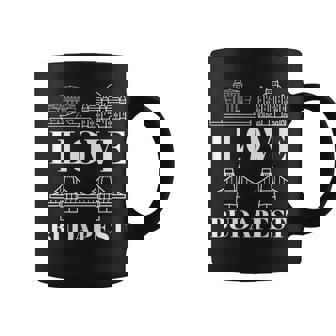 ブダペスト ハンガリー 街並み地図 旅行 コーヒーマグ - Kawaiitshirt