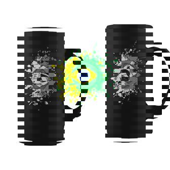 ブラジルの旗が付いたブラジルのバレーボール コーヒーマグ - Kawaiitshirt