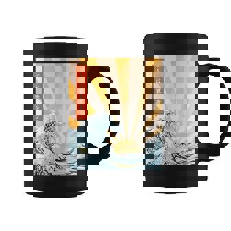 プリン 地球 日本語 浮世絵 和風デザイン 和柄 プリンは世界を救う コーヒーマグ - Kawaiitshirt