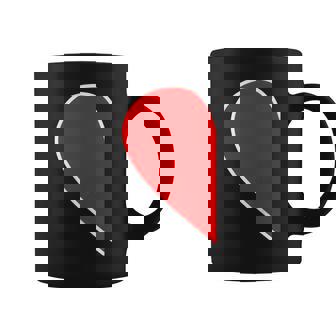 ペア ハート 親子 恋人（Left 左）（ビューティフルライフ）半分 コーデ リンク ルック かわいい コーヒーマグ - Kawaiitshirt