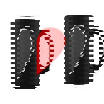 ペア ハート 親子 恋人（Right 右）（ビューティフルライフ）半分 コーデ リンク ルック かわいい コーヒーマグ - Kawaiitshirt