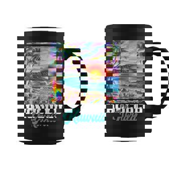 ホノルル ハワイ ハワイアン 波 ビーチ 夏 サーフィン レトロ 長袖tシャツ コーヒーマグ - Kawaiitshirt