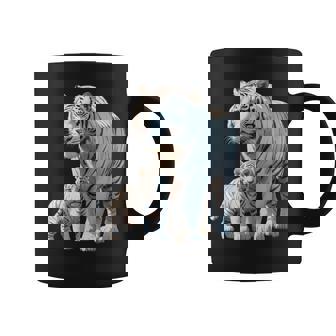 ホワイトタイガー、ネコの動物 コーヒーマグ - Kawaiitshirt