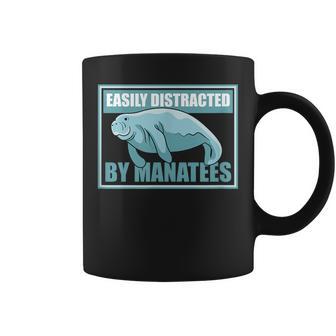 マナティーに気を取られる かわいいマナティー 面白い 海の動物 コーヒーマグ - Kawaiitshirt