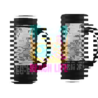 マーメイドビーチライフ 長袖tシャツ コーヒーマグ - Kawaiitshirt