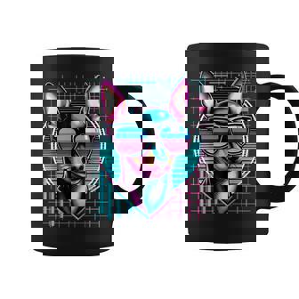 メンズ レディース ミニピン ヴェイパーウェーブ ミニチュア ピンシャー好き コーヒーマグ - Kawaiitshirt