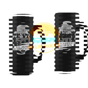 ミルウォーキー スカイライン ランドマーク ミルウォーキー ベイ ヴィンテージ コーヒーマグ - Kawaiitshirt