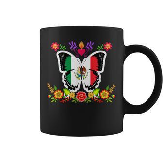メキシコ独立記念日 バタフライ メキシコ コーヒーマグ - Kawaiitshirt