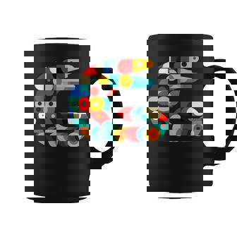 モダン 幾何学的 ミニマリズム イラスト ウツボ アート 長袖tシャツ コーヒーマグ - Kawaiitshirt