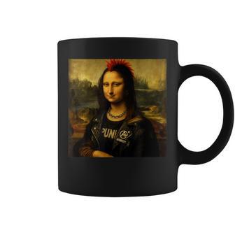 モナリザ パンク風 パロディデザイン コーヒーマグ - Kawaiitshirt