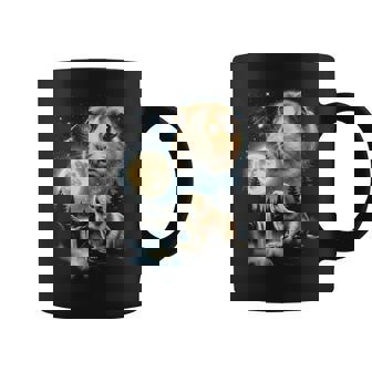 モルモット ハウリング トゥ ザ ムーン ミーム 面白い 90年代 モルモット 長袖tシャツ コーヒーマグ - Kawaiitshirt