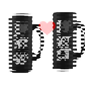 ユーズド加工 I Heart My Girlfriend アパレル I Love My Gf コーヒーマグ - Kawaiitshirt