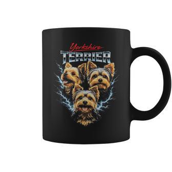 ヨークシャーテリア ヘビーメタル 犬 ブーツレッグスタイル ヨーキー コーヒーマグ - Kawaiitshirt