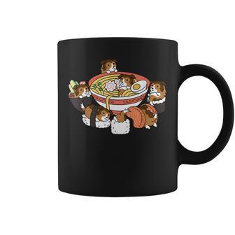 ラーメン 寿司 シェトランド シープドッグ コーヒーマグ - Kawaiitshirt