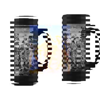 レオナルド ダヴィンチ 面白いtシャツ アート キリストの洗礼 聖書 絵画 メンズ 面白い 服 美術 ネタ コーヒーマグ - Kawaiitshirt