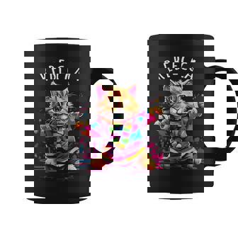 レベッカ 踊る子猫デザイン 女の子 名前 レベッカ コーヒーマグ - Kawaiitshirt