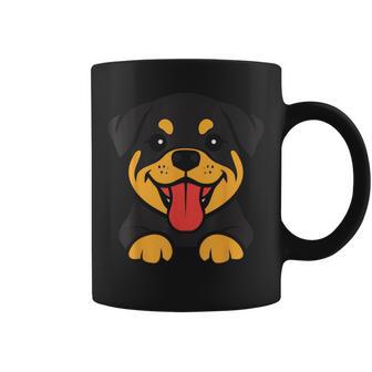 ロットワイラー犬ユーモアかわいいシンプルな愛ロットワイラー コーヒーマグ - Kawaiitshirt