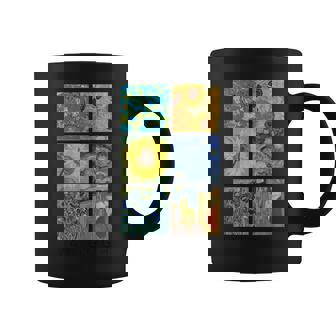 ヴァン・ゴッホコラージュ 星月夜 ひまわり アーモンドの花 コーヒーマグ - Kawaiitshirt