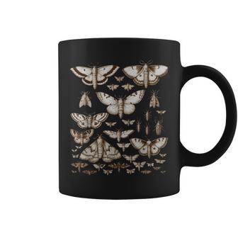 ヴィンテージ 蛾 蝶 自然 イラスト アート コーヒーマグ - Kawaiitshirt