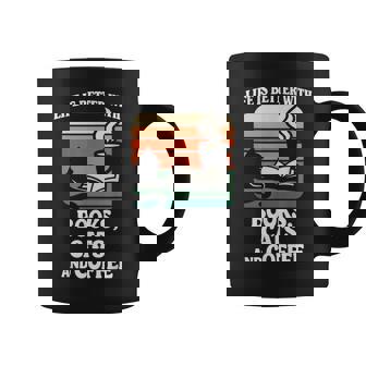 人生は本と猫と一緒に猫を読む カフェ 図書館 コーヒーマグ - Kawaiitshirt