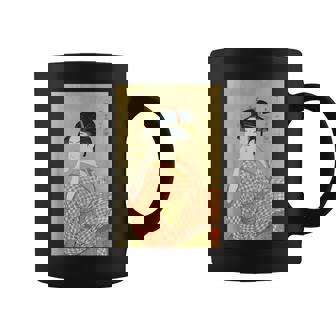 喜多川歌麿「婦女人相十品 ポペンを吹く娘」 コーヒーマグ - Kawaiitshirt