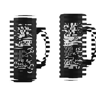 地球を救おう 自転車に乗ろう コーヒーマグ - Kawaiitshirt