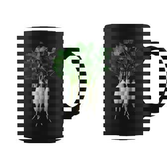 大根 野菜 グラフィックアート 大根 コーヒーマグ - Kawaiitshirt