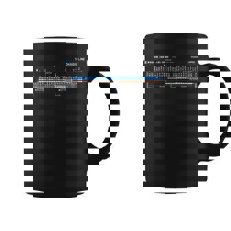 大阪日本電車近郊線鉄道 – お土産ルートマップ 長袖tシャツ コーヒーマグ - Kawaiitshirt