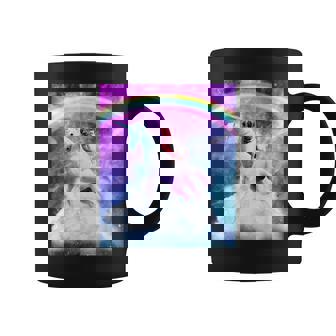宇宙パグ 雲の上のレインボーユニコーン コーヒーマグ - Kawaiitshirt