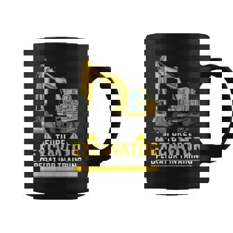 将来の掘削機オペレーターが重機ファンのトレーニングに参加。 コーヒーマグ - Kawaiitshirt