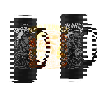 恐竜 エクスプレス 漫画 電車 恐竜 男の子 コーヒーマグ - Kawaiitshirt