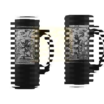 悪魔のオカルトの犠牲ゴスホラー 美的木版画 コーヒーマグ - Kawaiitshirt