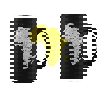 手描きアフリカ地図tシャツ 国名付き コーヒーマグ - Kawaiitshirt