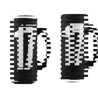 数字 セブンティーン数字 17 プレーンホワイト数字 コーヒーマグ - Kawaiitshirt