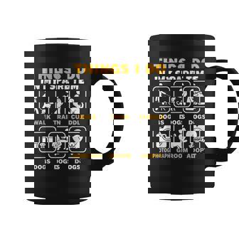 暇なときにすること犬を飼っている子犬、ペット コーヒーマグ - Kawaiitshirt