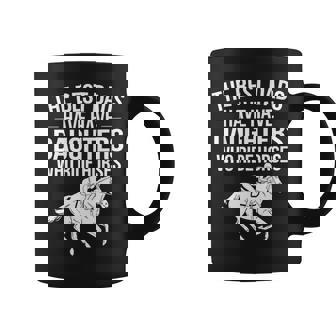 最高の父親には馬に乗る娘がいる 長袖tシャツ コーヒーマグ - Kawaiitshirt