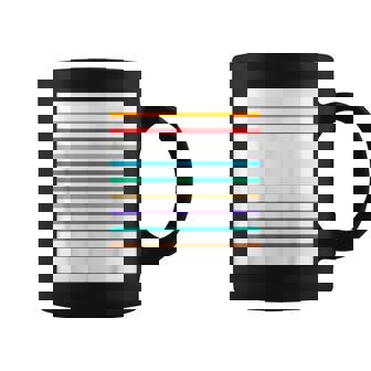 東京の地下鉄 カラー 色 ボーダー 鉄道【電車ファン】【変なデザイン屋さん】メトロ 面白い ポップ デザイン コーヒーマグ - Kawaiitshirt