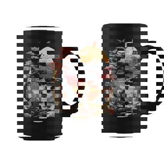 浮世絵 アート 神奈川 ヴィンテージ 和 タトゥー アート グラフィック コーヒーマグ - Kawaiitshirt